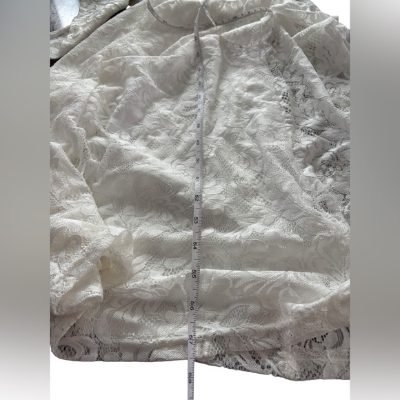 Lulus Farida White Lace Long Sleeve Maxi Dress White XXS NWT Victorian Formal - Picture 13 of 15